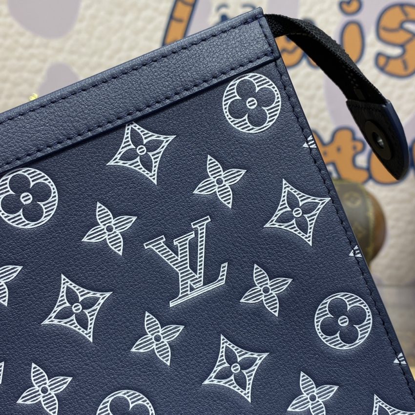 Replica Louis Vuitton Pochette Voyage Dark Blue 2 Replica Louis Vuitton Pochette Voyage Dark Blue - premium-grade designer purse dupe
