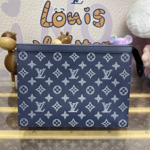 Replica Louis Vuitton Pochette Voyage Dark Blue 1 Replica Louis Vuitton Pochette Voyage Dark Blue - best-selling designer handbag dupe