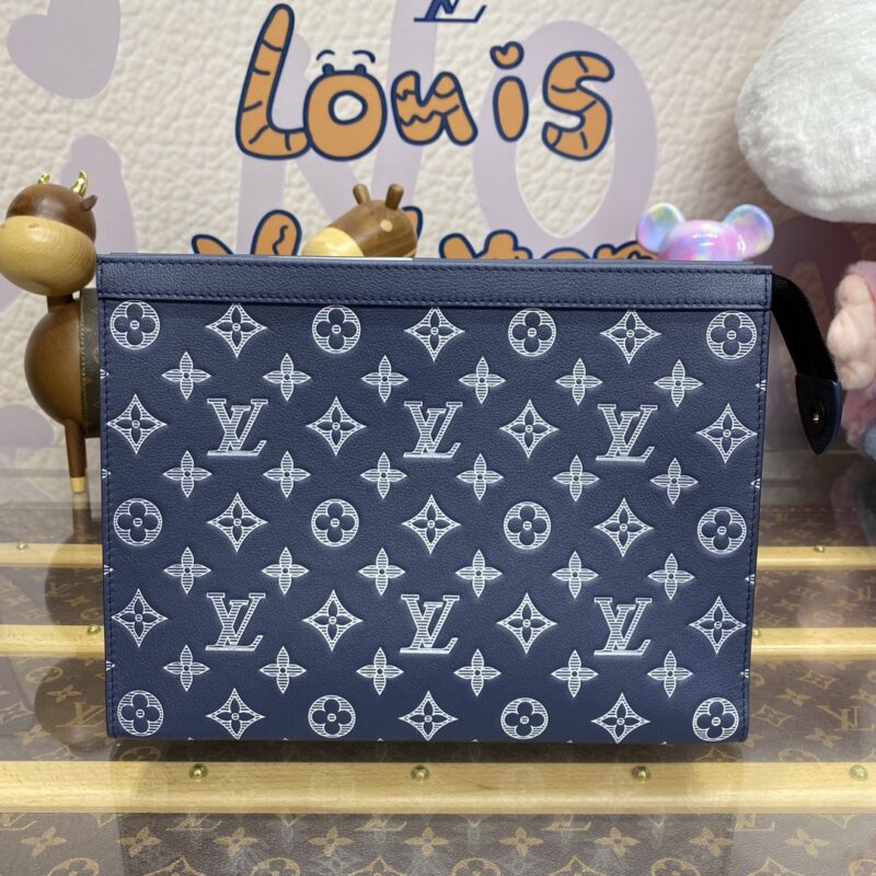 Replica Louis Vuitton Pochette Voyage Dark Blue 1 Replica Louis Vuitton Pochette Voyage Dark Blue - best-selling designer handbag dupe