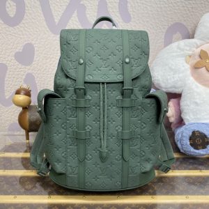Replica Louis Vuitton Christopher Backpack Green 1 Replica Louis Vuitton Christopher Backpack Green - authentic-look luxury purse replica