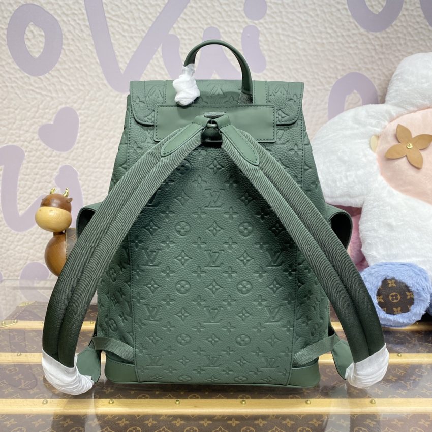 Replica Louis Vuitton Christopher Backpack Green 7 Replica Louis Vuitton Christopher Backpack Green - authentic-look luxury purse replica