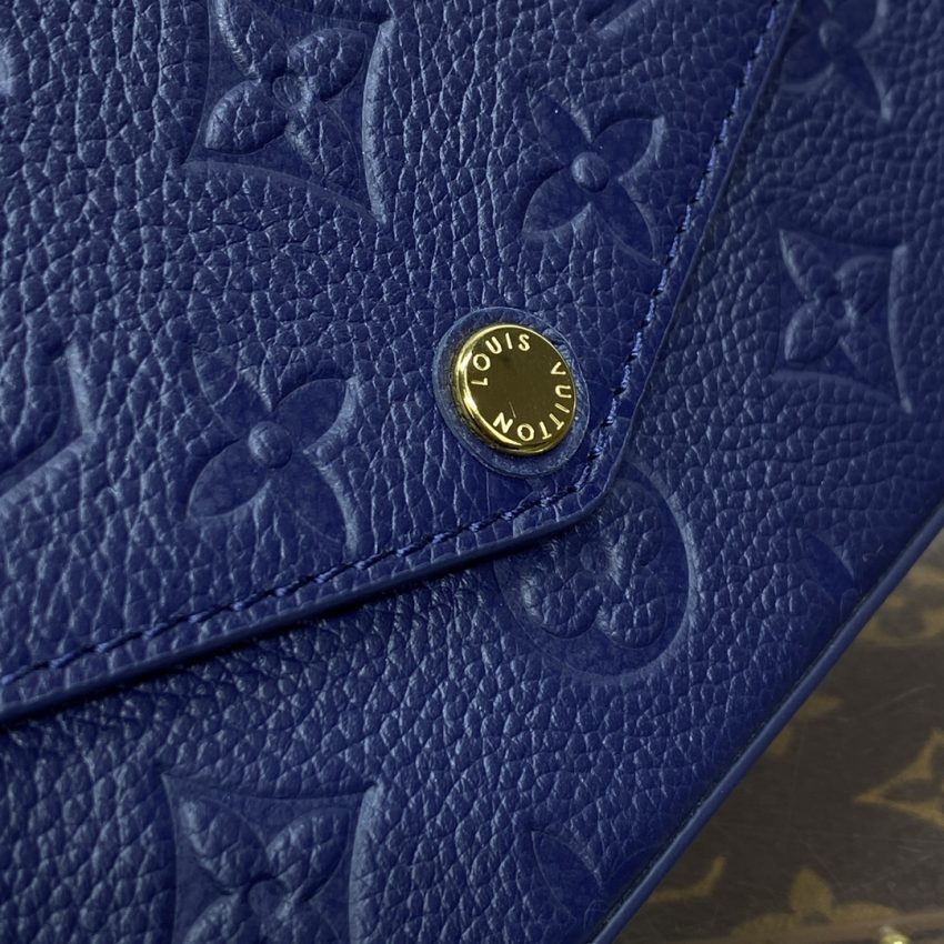 Replica Louis Vuitton Félicie Pochette Dark Blue - top-tier luxury replica shoulder bag