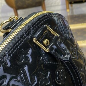 Replica Louis Vuitton Alma BB Black Patent 5 Replica Louis Vuitton Alma BB Black Patent - elite superclone designer purse