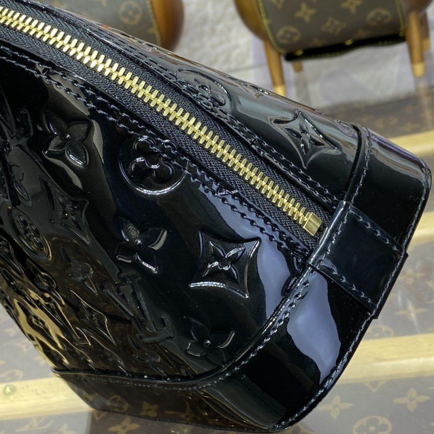 Replica Louis Vuitton Alma BB Black Patent 6 Replica Louis Vuitton Alma BB Black Patent - elite superclone designer purse