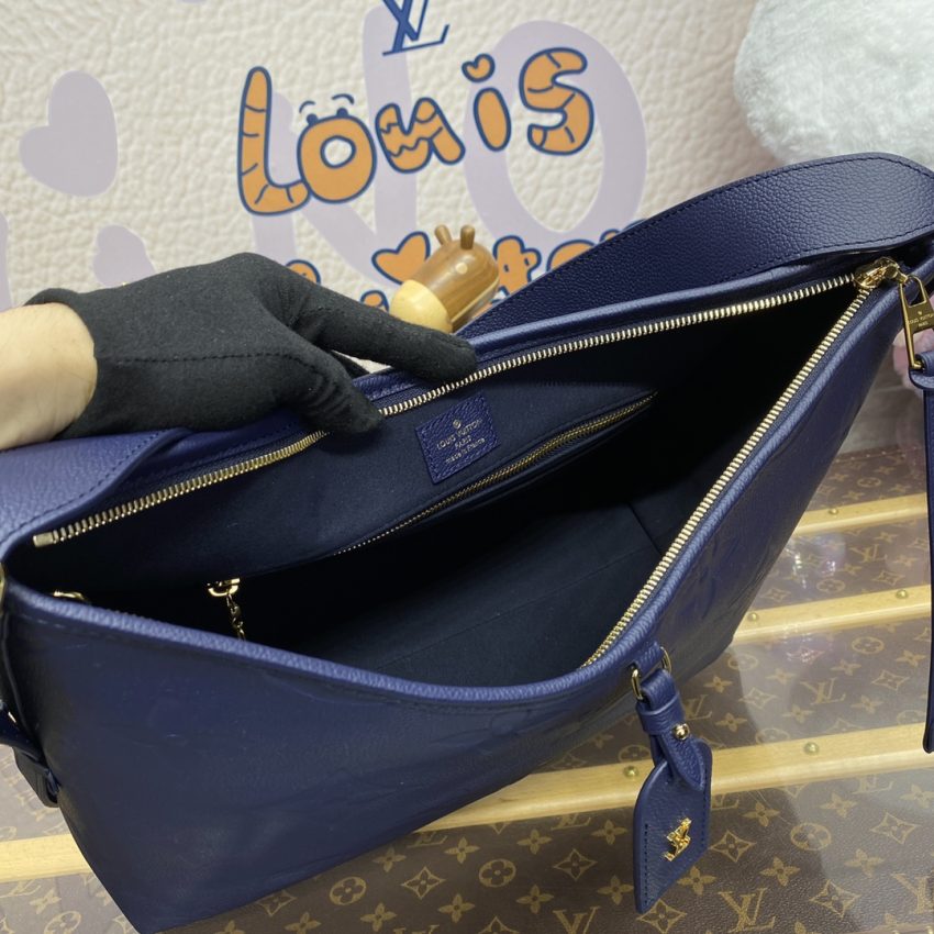 Replica Louis Vuitton Carry All MM Dark Blue 3 Replica Louis Vuitton Carry All MM Dark Blue - high-end fake designer purse