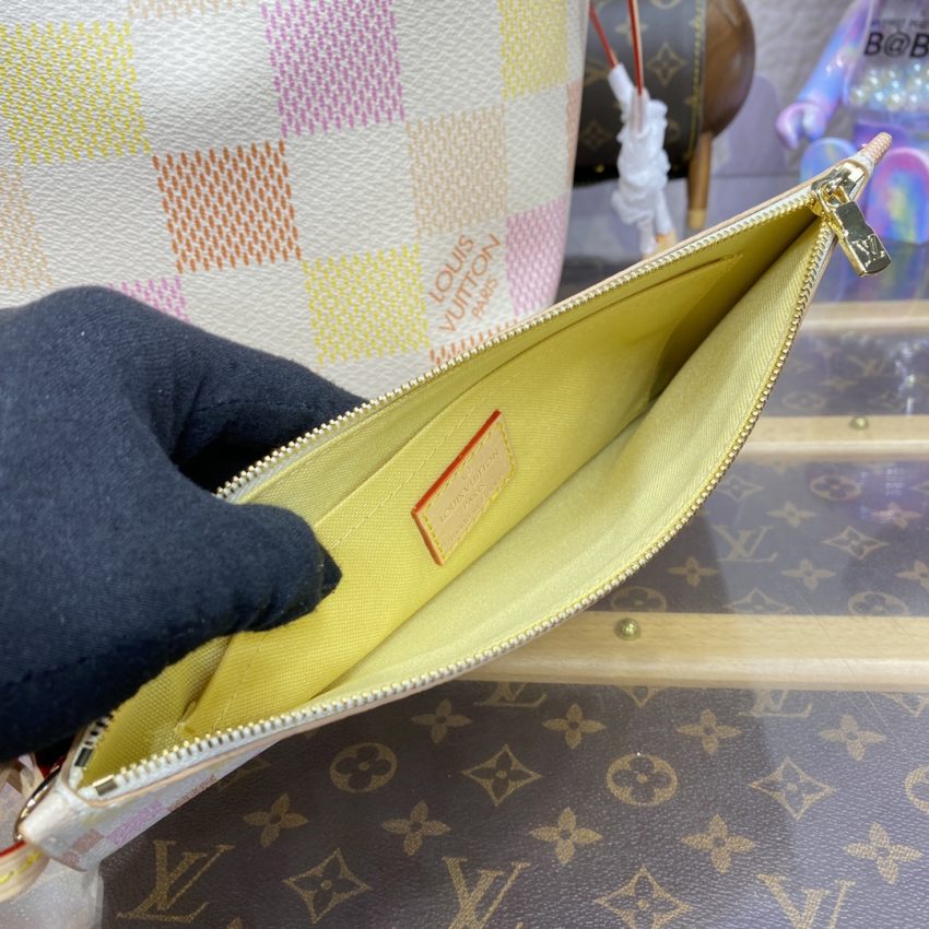 Replica Louis Vuitton Neverfull MM Multi Grid 6 Replica Louis Vuitton Neverfull MM Multi Grid - premium 1:1 fake handbag model