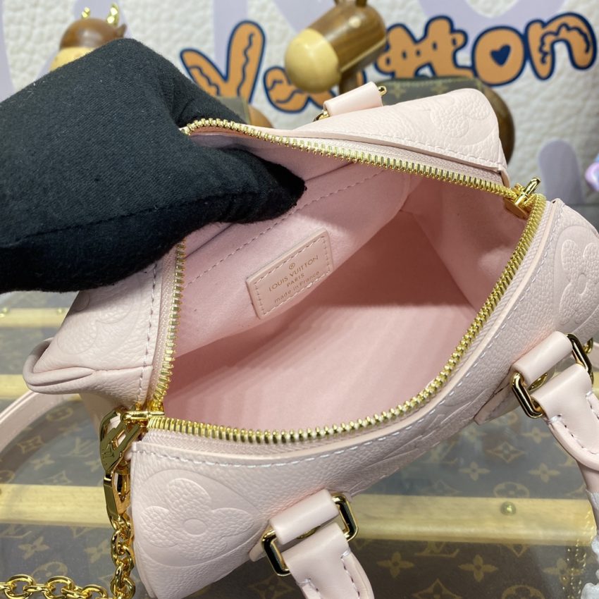 Replica Louis Vuitton Speedy Bandouliere 20 Pink - elite superclone designer purse