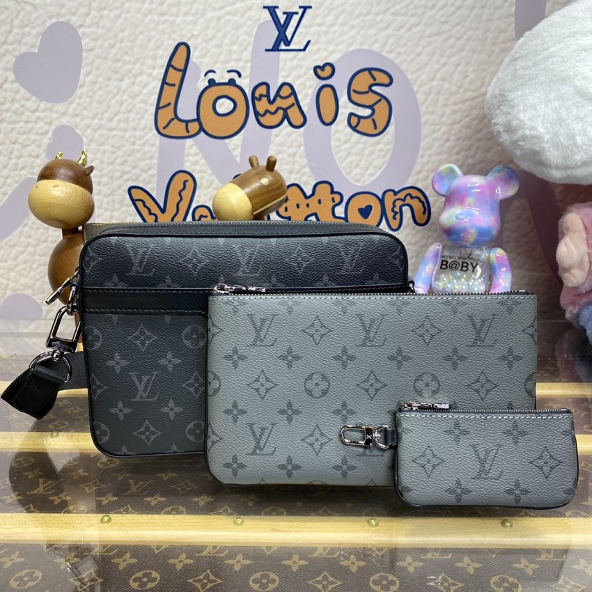 Replica Louis Vuitton Trio Messenger Grey 6 Replica Louis Vuitton Trio Messenger Grey - near-authentic luxury replica handbag