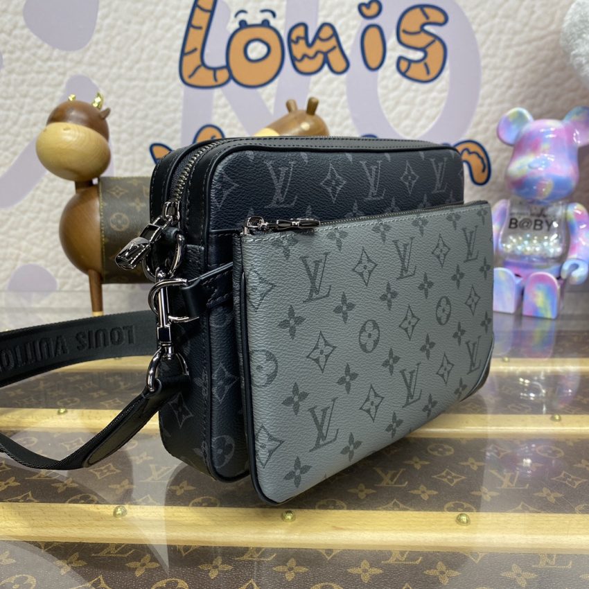 Replica Louis Vuitton Trio Messenger Grey 5 Replica Louis Vuitton Trio Messenger Grey - high-end fake designer purse