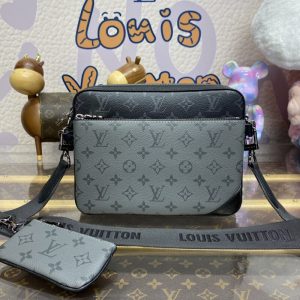 Replica Louis Vuitton Trio Messenger Grey 1 Replica Louis Vuitton Trio Messenger Grey - realistic designer-inspired fake bag