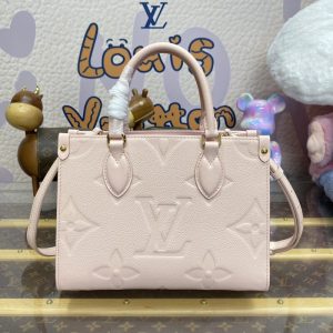 Replica LV OnTheGo PM Pink 1 Replica LV OnTheGo PM Pink - realistic designer-inspired fake bag