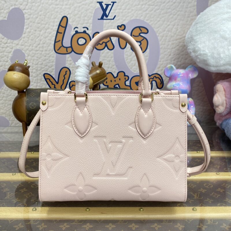Replica LV OnTheGo PM Pink 1 Replica LV OnTheGo PM Pink - realistic designer-inspired fake bag
