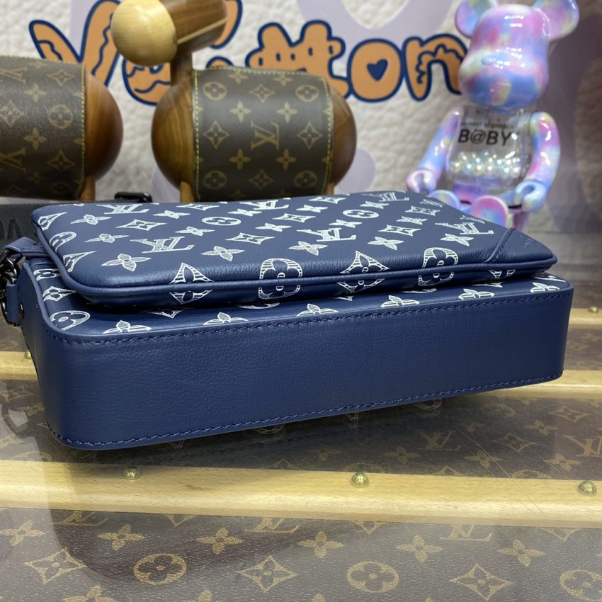 Replica Louis Vuitton Trio Messenger Blue&White 7 Replica Louis Vuitton Trio Messenger Blue&White - premium 1:1 fake handbag model
