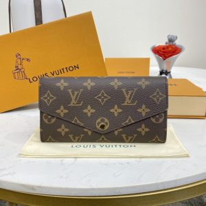 Replica Louis Vuitton Sarah Wallet Brown 1 Replica Louis Vuitton Sarah Wallet Brown - near-authentic luxury replica handbag