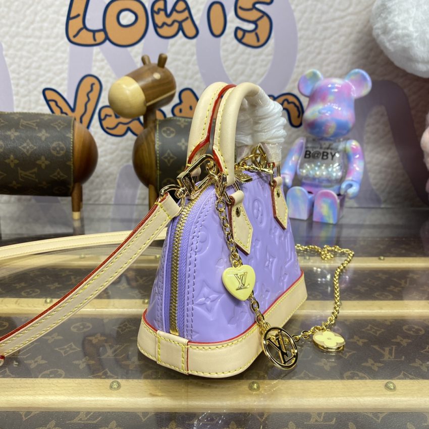 Replica Louis Vuitton Alma Nano Purple - premium-grade designer purse dupe