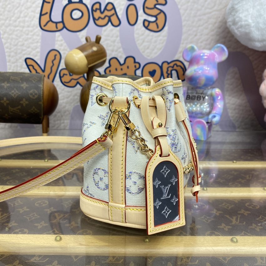 Replica Louis Vuitton Nano Noe White - best quality luxury bag dupe
