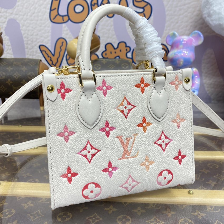Replica LV OnTheGo White Orange 3 Replica LV OnTheGo White Orange - high-accuracy replica luxury purse