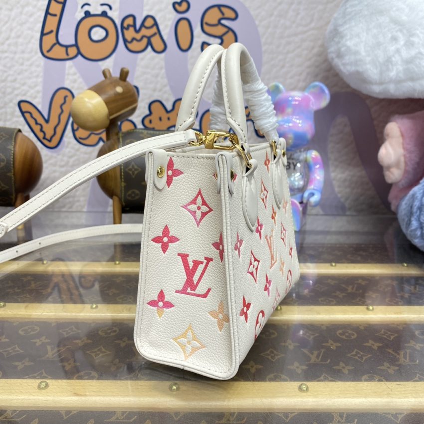 Replica LV OnTheGo White Orange 4 Replica LV OnTheGo White Orange - elite superclone designer purse