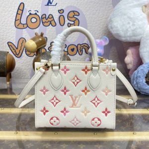 Replica LV OnTheGo White Orange 8 Replica LV OnTheGo White Orange - 1:1 designer replica handbag