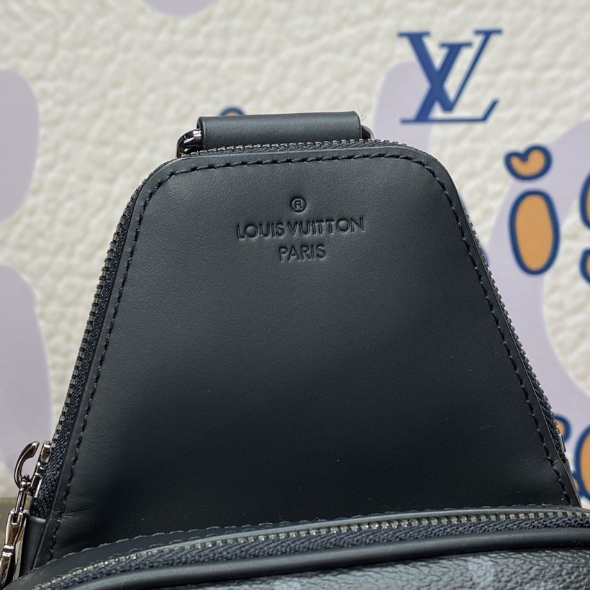 Replica Louis Vuitton Avenue Slingbag Black 2 Replica Louis Vuitton Avenue Slingbag Black - authentic-look luxury purse replica