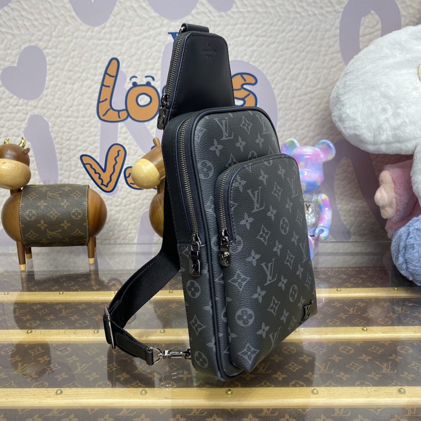 Replica Louis Vuitton Avenue Slingbag Black 10 Replica Louis Vuitton Avenue Slingbag Black - premium 1:1 fake handbag model