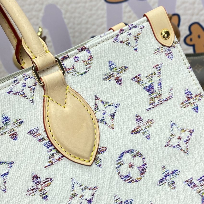 Replica LV OnTheGo White Denim 2 Replica LV OnTheGo White Denim - ultra-realistic fake designer tote