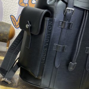 Replica Louis Vuitton Christopher Backpack Black 3 Replica Louis Vuitton Christopher Backpack Black - ultra-realistic fake designer tote