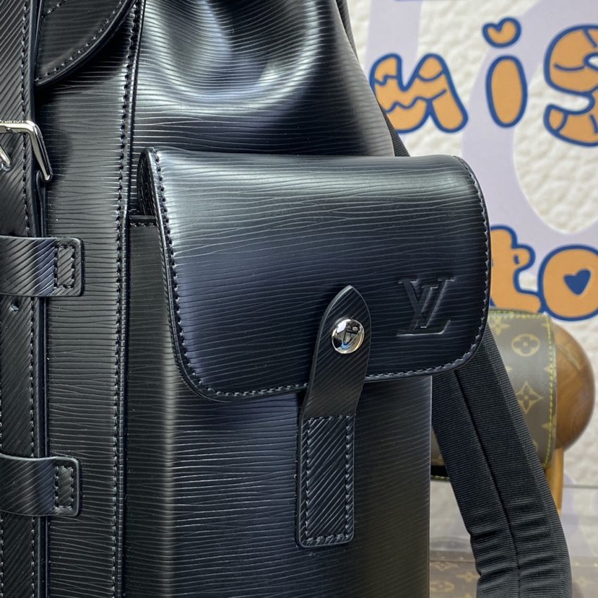 Replica Louis Vuitton Christopher Backpack Black 8 Replica Louis Vuitton Christopher Backpack Black - high-accuracy replica luxury purse