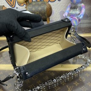 Replica Louis Vuitton Petite Malle Black 5 Replica Louis Vuitton Petite Malle Black - authentic-look luxury purse replica