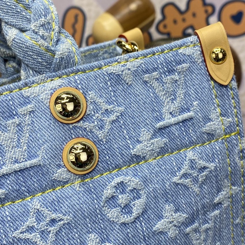 Replica LV OnTheGo Denim Large - top-tier luxury replica shoulder bag