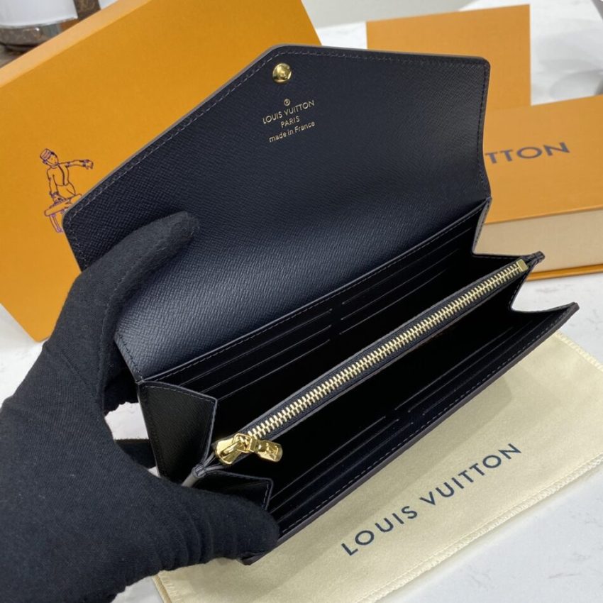 Replica Louis Vuitton Sarah Wallet Light Brown 3 Replica Louis Vuitton Sarah Wallet Light Brown - authentic-look luxury purse replica
