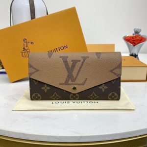 Replica Louis Vuitton Sarah Wallet Light Brown 1 Replica Louis Vuitton Sarah Wallet Light Brown - premium-grade designer purse dupe