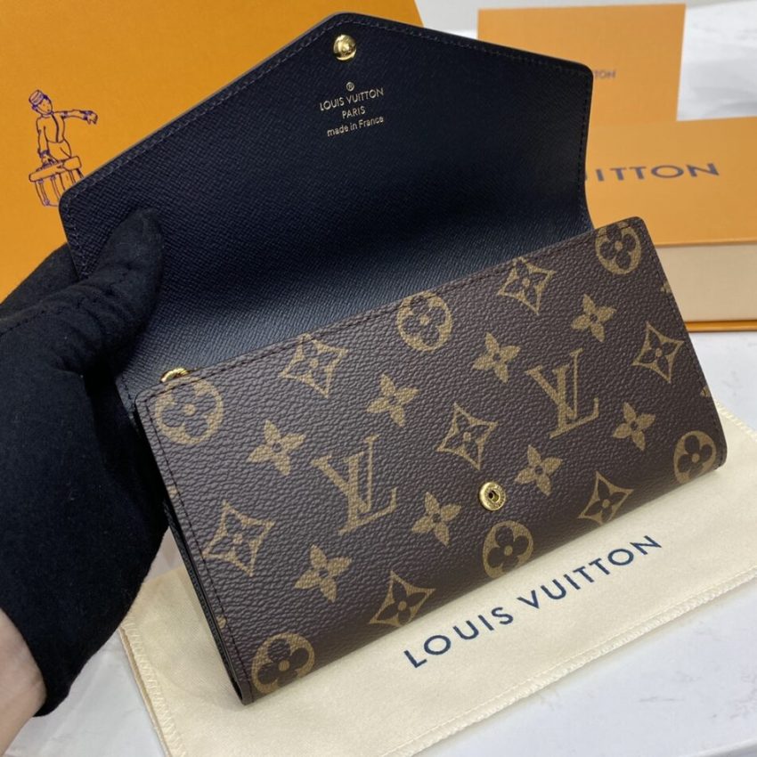 Replica Louis Vuitton Sarah Wallet Light Brown 7 Replica Louis Vuitton Sarah Wallet Light Brown - high-quality designer bag clone