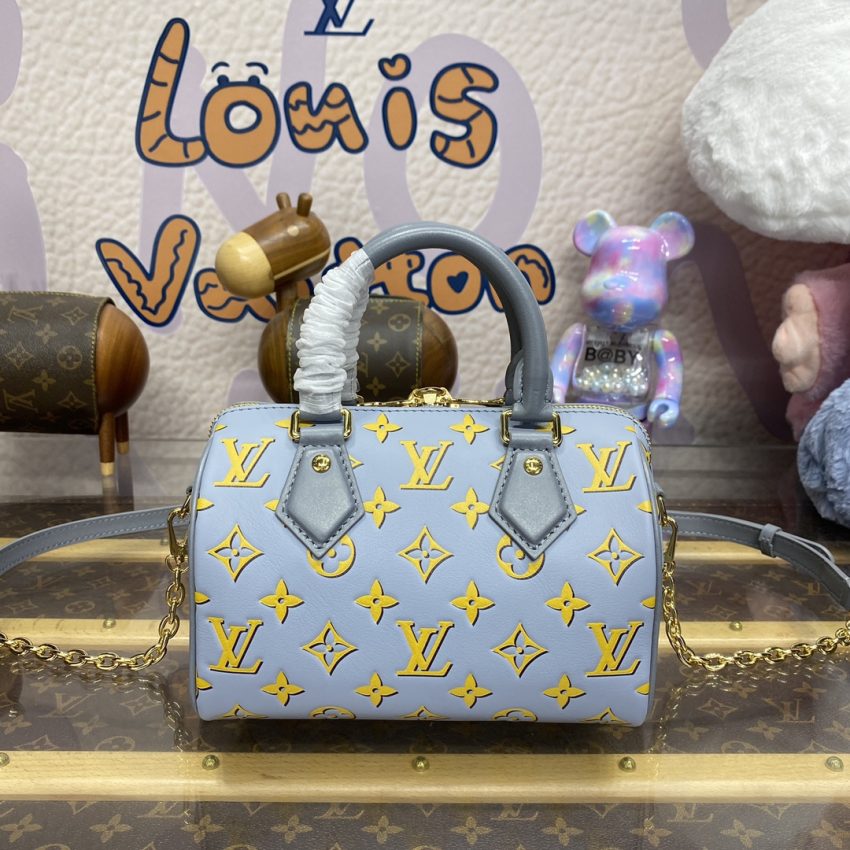 Replica Louis Vuitton Speedy Bandouliere 20 Blue Limited 6 Replica Louis Vuitton Speedy Bandouliere 20 Blue Limited - ultra-realistic fake designer tote