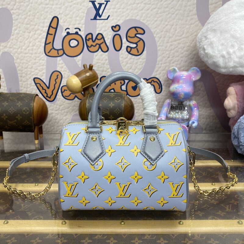 Replica Louis Vuitton Speedy Bandouliere 20 Blue Limited 1 Replica Louis Vuitton Speedy Bandouliere 20 Blue Limited - near-authentic luxury replica handbag