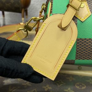 Replica Louis Vuitton Speedy 18 Green Grid 7 Replica Louis Vuitton Speedy 18 Green Grid - premium 1:1 fake handbag model
