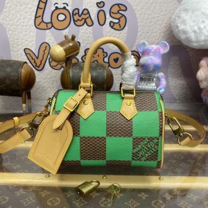 Replica Louis Vuitton Speedy 18 Green Grid 8 Replica Louis Vuitton Speedy 18 Green Grid - elite superclone designer purse