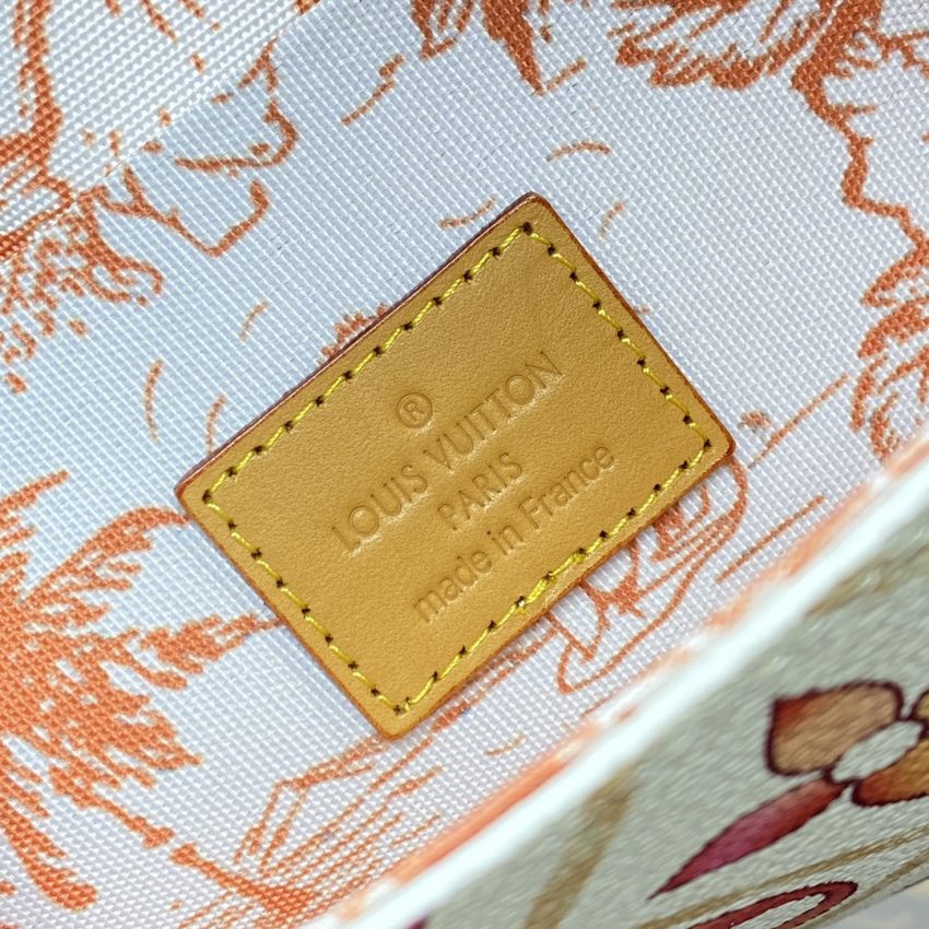 Replica Louis Vuitton Félicie Pochette White Orange Flowers 2 Replica Louis Vuitton Félicie Pochette White Orange Flowers - near-authentic luxury replica handbag