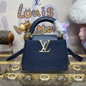 Replica Loius Vuitton Capucines Dark Blue 1 Replica Loius Vuitton Capucines Dark Blue - high-quality designer bag clone
