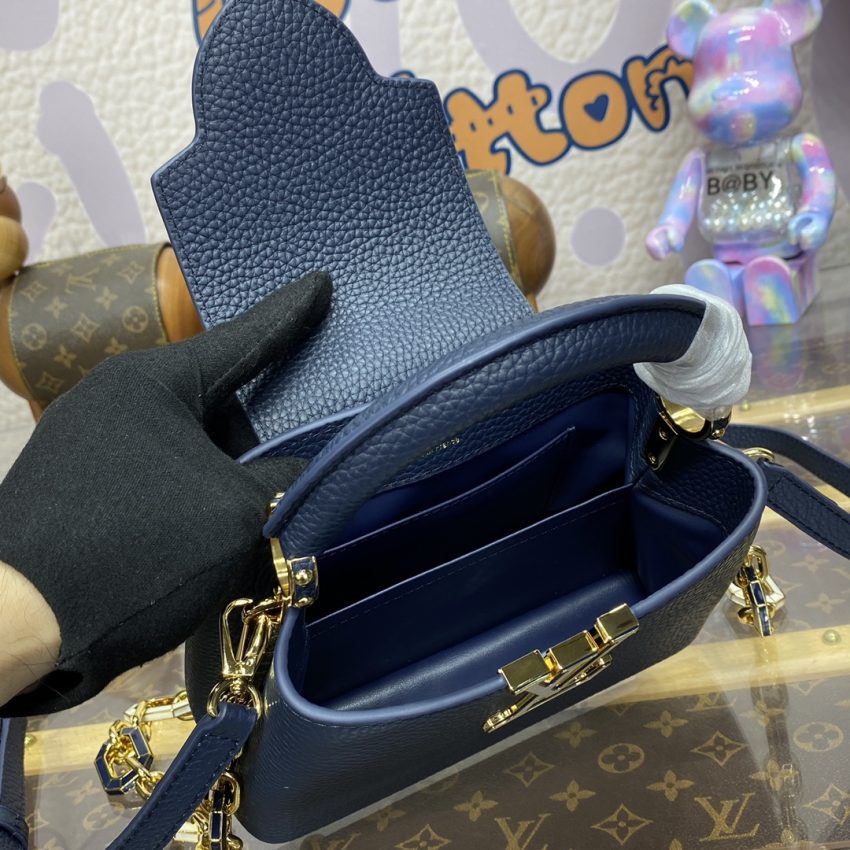 Replica Loius Vuitton Capucines Dark Blue 8 Replica Loius Vuitton Capucines Dark Blue - authentic-look luxury purse replica