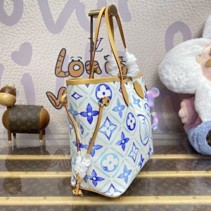 Replica Louis Vuitton Neverfull MM Bue 9 Replica Louis Vuitton Neverfull MM Bue - high-end fake designer purse