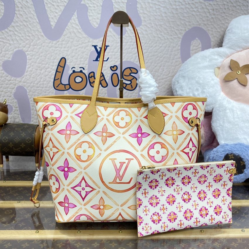 Replica Louis Vuitton Neverfull MM Orange 8 Replica Louis Vuitton Neverfull MM Orange - near-authentic luxury replica handbag