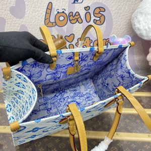 Replica LV OnTheGo Blue 3 Replica LV OnTheGo Blue - 1:1 designer replica handbag