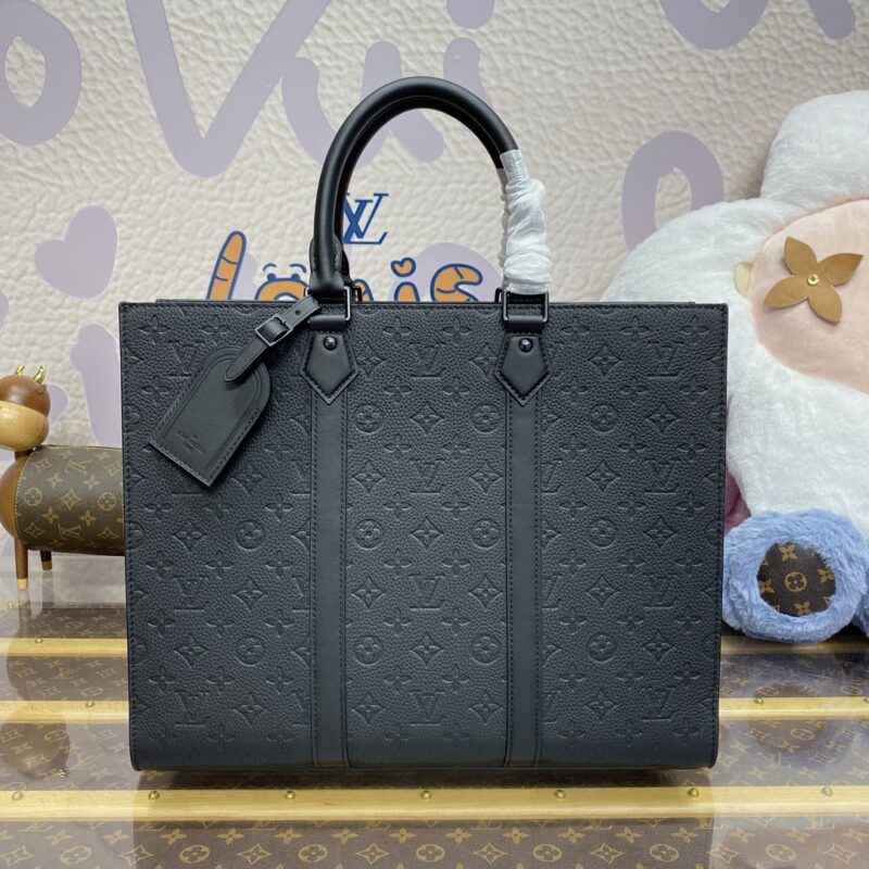 Replica Louis Vuitton Sac Plat 24H Black 1 Replica Louis Vuitton Sac Plat 24H Black - authentic-look luxury purse replica