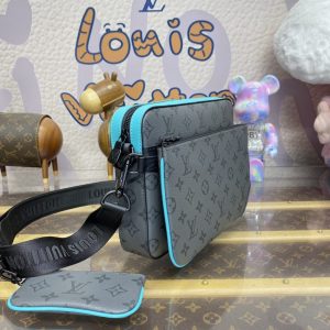 Replica Louis Vuitton Trio Messenger Grey&Tiffany 6 Replica Louis Vuitton Trio Messenger Grey&Tiffany - near-authentic luxury replica handbag