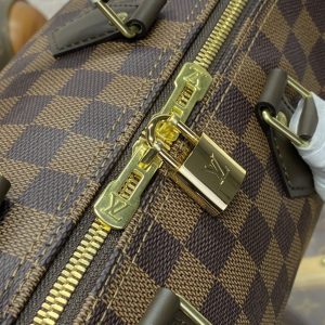 Replica Louis Vuitton Speedy 18 Brown Grid - best-selling designer handbag dupe