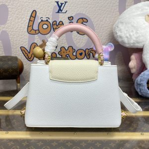 Replica Loius Vuitton Capucines White Pink 5 Replica Loius Vuitton Capucines White Pink - realistic designer-inspired fake bag