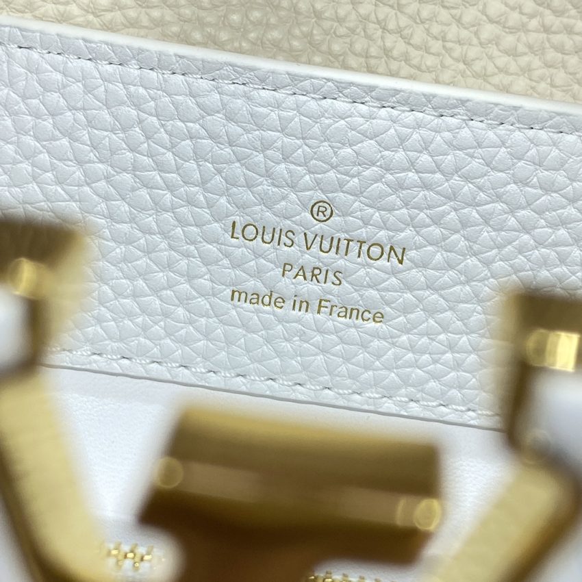 Replica Loius Vuitton Capucines White Pink 6 Replica Loius Vuitton Capucines White Pink - authentic-look luxury purse replica
