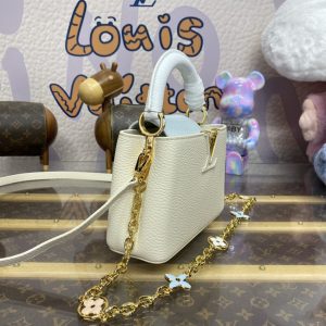 Replica Loius Vuitton Capucines Beige Blue 5 Replica Loius Vuitton Capucines Beige Blue - elite superclone designer purse