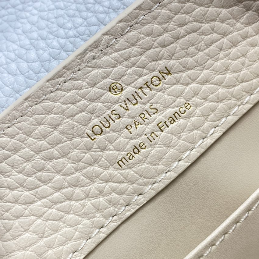 Replica Loius Vuitton Capucines Beige Blue 6 Replica Loius Vuitton Capucines Beige Blue - high-accuracy replica luxury purse